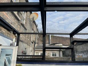 Catio pet enclosure mesh panels