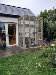 Waterproof Catio attached to house built in Ireland